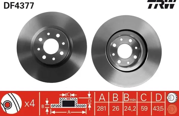 Disc frana QWP WBD558