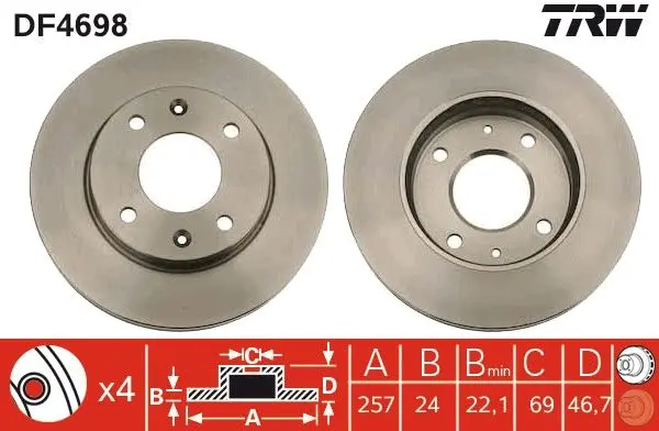 Disc frana QWP WBD576