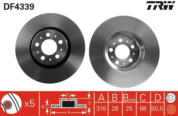Disc frana QWP WBD618