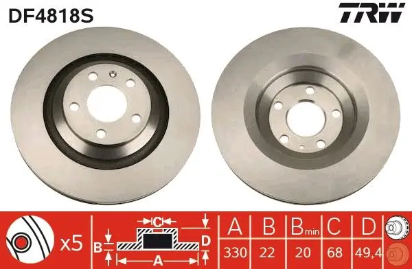 Disc frana QWP WBD642