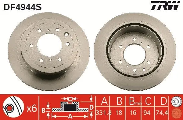 Disc frana QWP WBD658