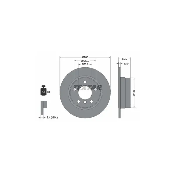 Disc frana TEXTAR 92132903