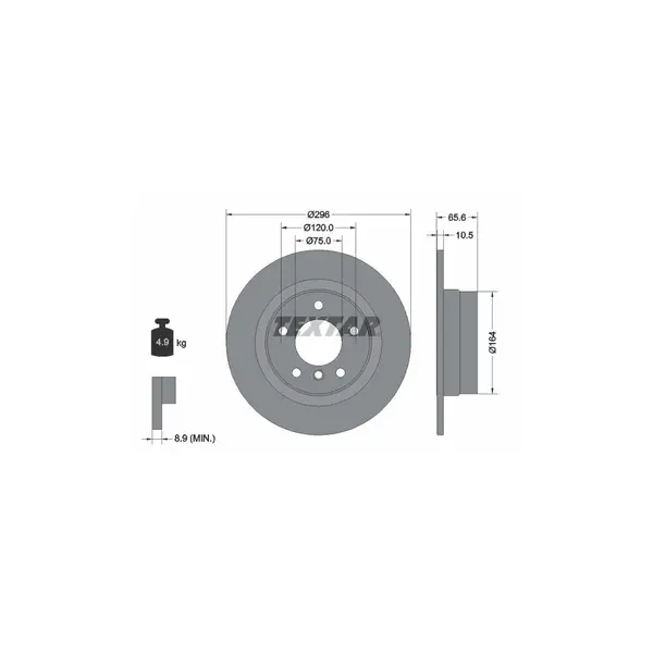 Disc frana TEXTAR 92133103