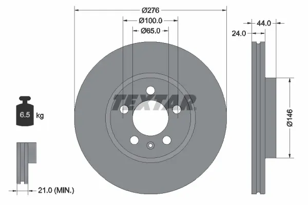 Disc frana TEXTAR 92313703