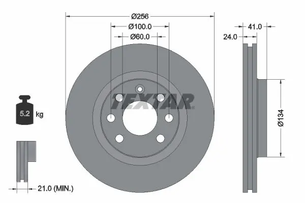 Disc frana TEXTAR PRO 92039203