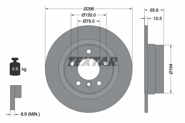 Disc frana TEXTAR PRO 92133103