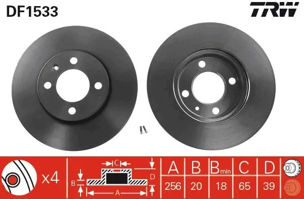 Disc frana TRW DF1533