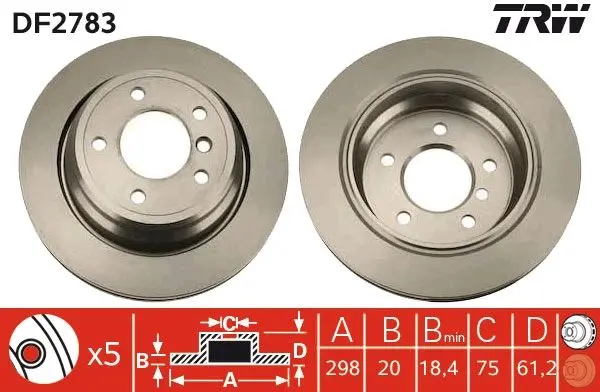 Disc frana TRW DF2783