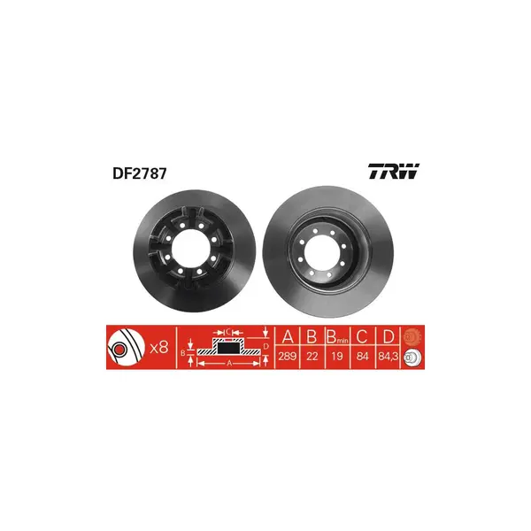 Disc frana TRW DF2787