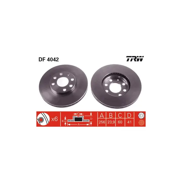 Disc frana TRW DF4042