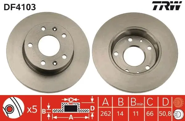 Disc frana TRW DF4103