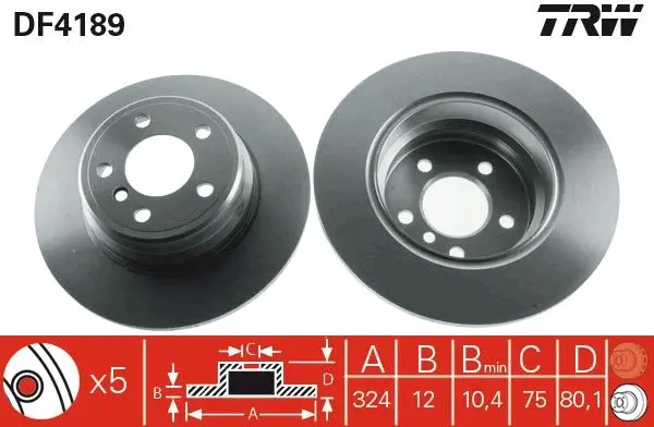 Disc frana TRW DF4189