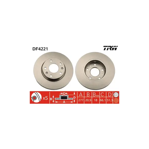 Disc frana TRW DF4221