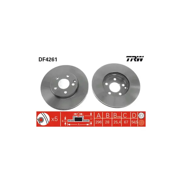 Disc frana TRW DF4261