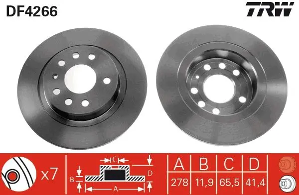 Disc frana TRW DF4266