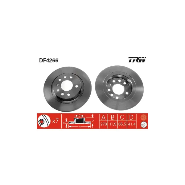 Disc frana TRW DF4266