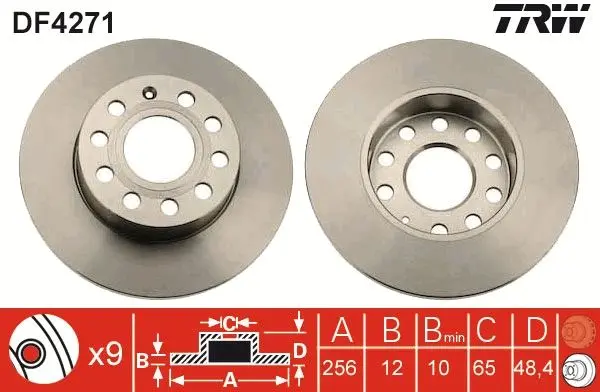 Disc frana TRW DF4271