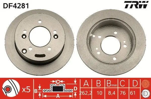 Disc frana TRW DF4281