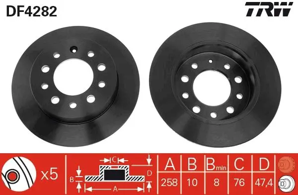 Disc frana TRW DF4282