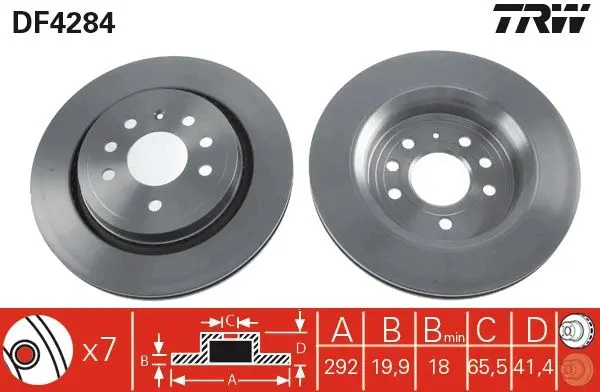 Disc frana TRW DF4284