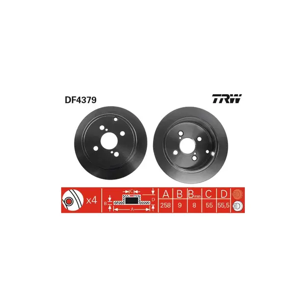 Disc frana TRW DF4379