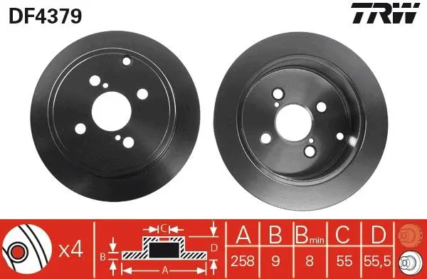 Disc frana TRW DF4379