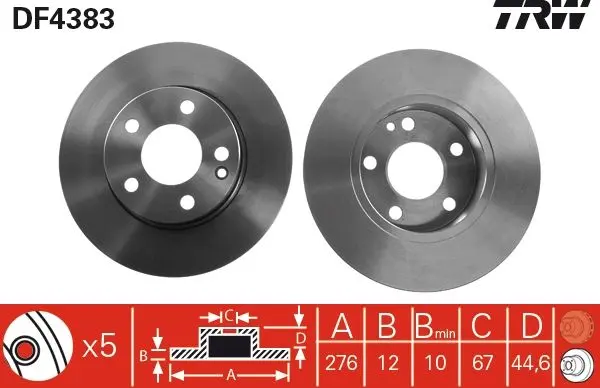 Disc frana TRW DF4383