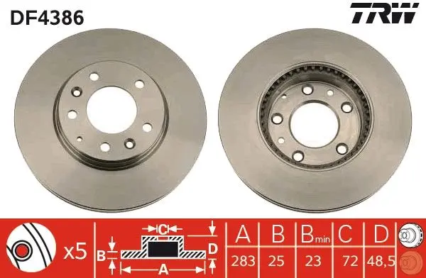 Disc frana TRW DF4386