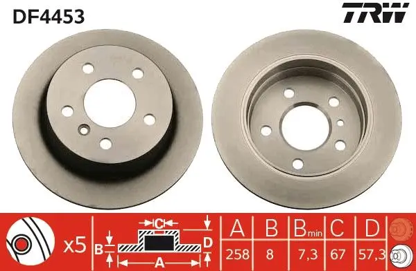 Disc frana TRW DF4453