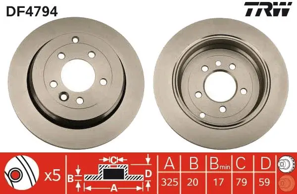 Disc frana TRW DF4794