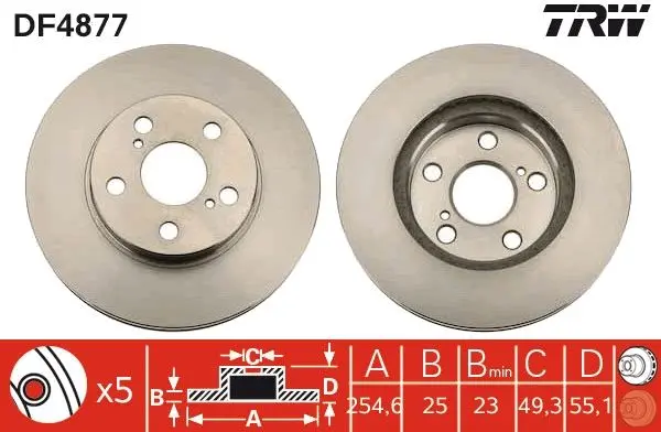 Disc frana TRW DF4877
