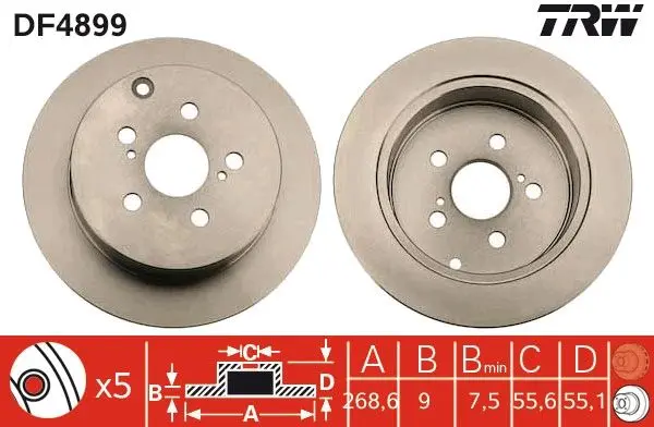 Disc frana TRW DF4899