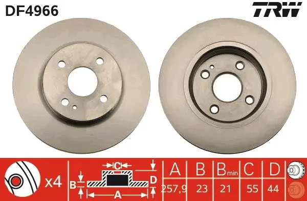 Disc frana TRW DF4966