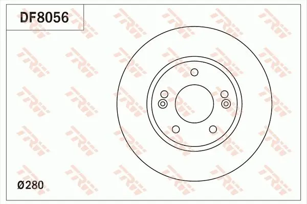 Disc frana TRW DF8056