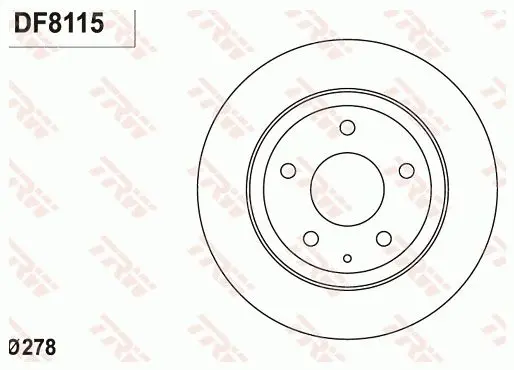 Disc frana TRW DF8115