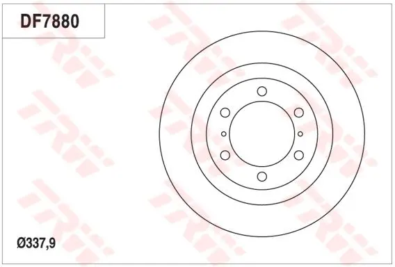 Disc frana TRW SINGLE DF7880S