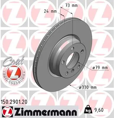 Disc frana ZIMMERMANN COAT Z 150.2901.20