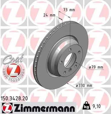 Disc frana ZIMMERMANN COAT Z 150.3428.20