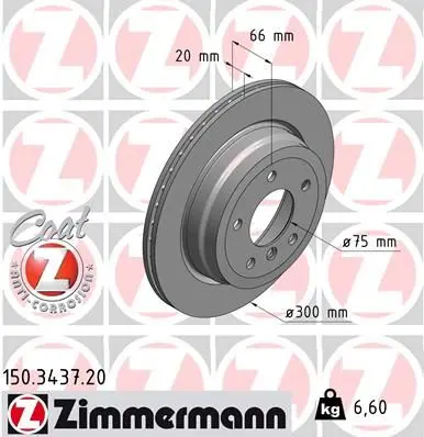 Disc frana ZIMMERMANN COAT Z 150.3437.20