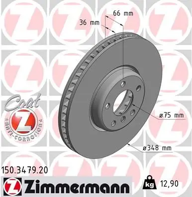 Disc frana ZIMMERMANN COAT Z 150.3479.20