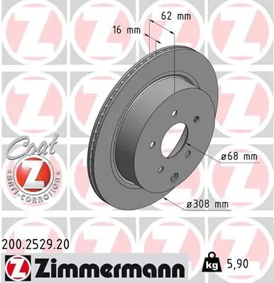Disc frana ZIMMERMANN COAT Z 200.2529.20