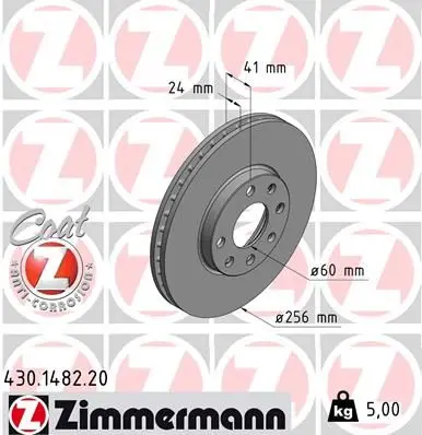 Disc frana ZIMMERMANN COAT Z 430.1482.20