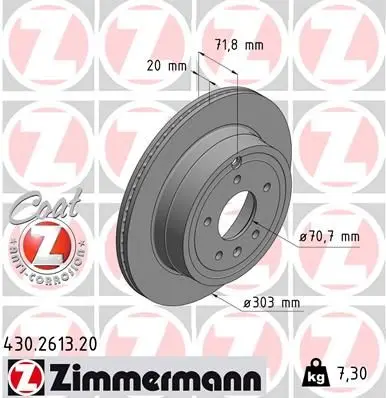 Disc frana ZIMMERMANN COAT Z 430.2613.20