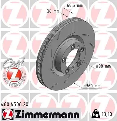 Disc frana ZIMMERMANN COAT Z 460.4506.20