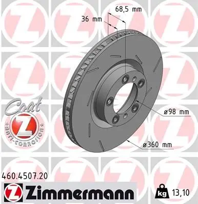 Disc frana ZIMMERMANN COAT Z 460.4507.20