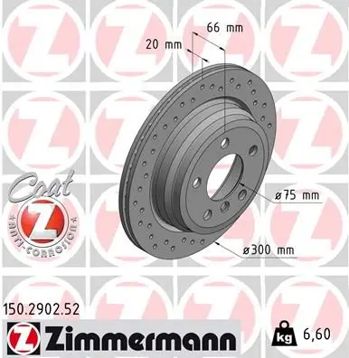 Disc frana ZIMMERMANN SPORT Z 150.2902.52