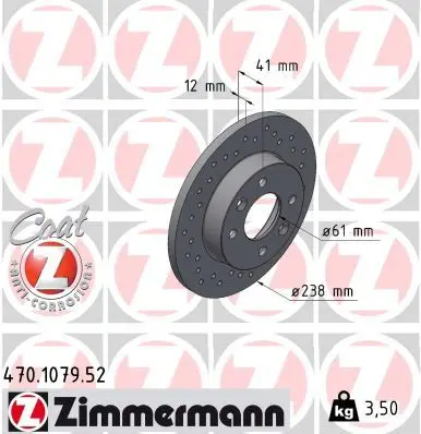 Disc frana ZIMMERMANN SPORT Z 470.1079.52