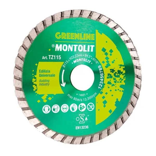 Disc Montolit TZ115 TURMONT 115 ECO diamantat