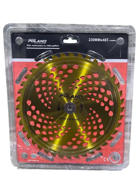 Disc Motocoasa cu Widia 230mm Galben