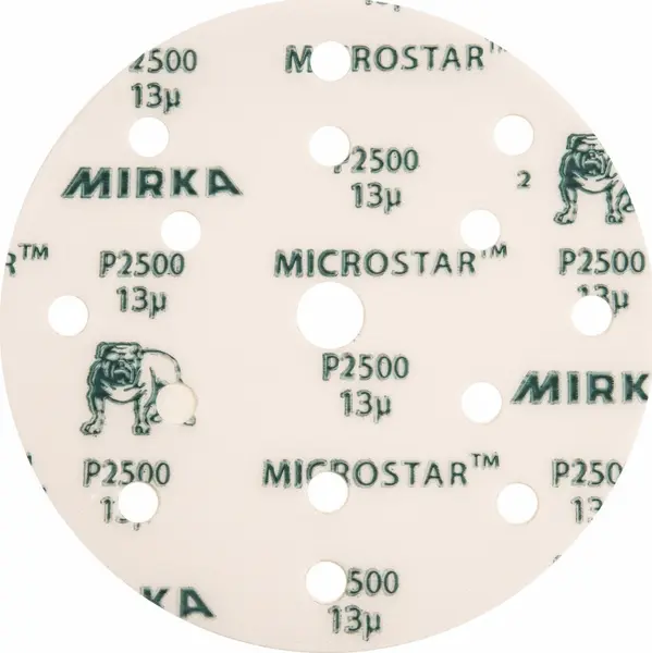 Disc pentru polish MIRKA Microstar, 15 gauri, 150mm, P2500